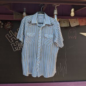 Vintage men's octopus western shirt.